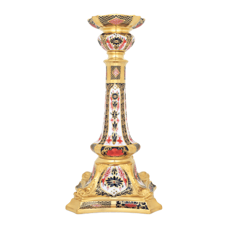 Old Imari Solid Gold Band Candlestick Product Image