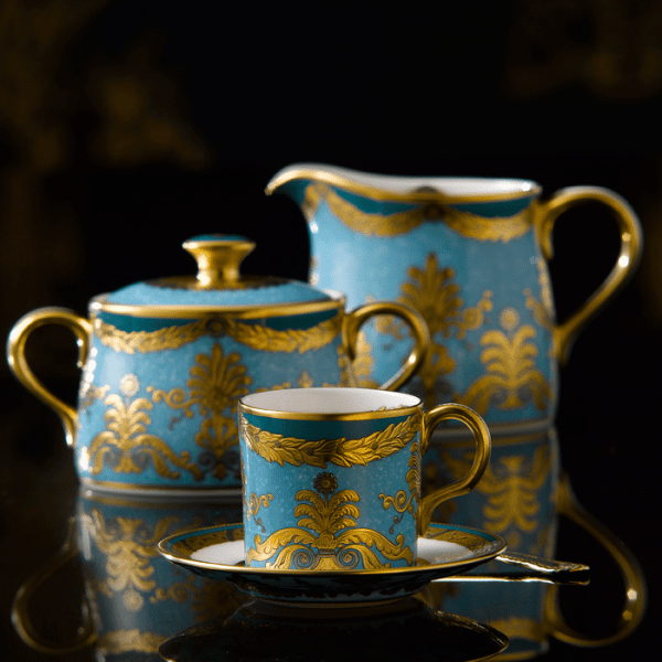 Turquoise Palace Fine Bone China Tableware Coffee Set