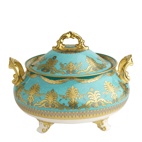 Turquoise Palace Fine Bone China Tableware Soup Tureen