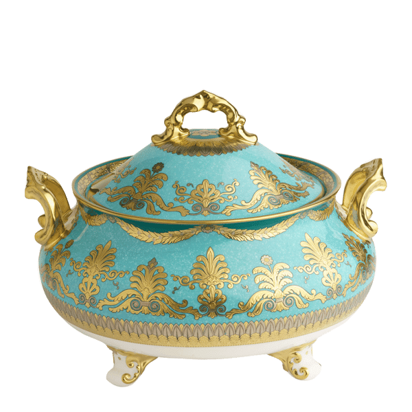 Turquoise Palace Fine Bone China Tableware Soup Tureen
