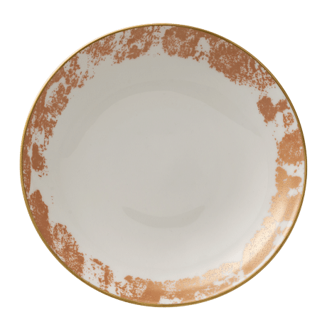Crushed Velvet Copper Coupe Bowl (22.5cm) Product Image