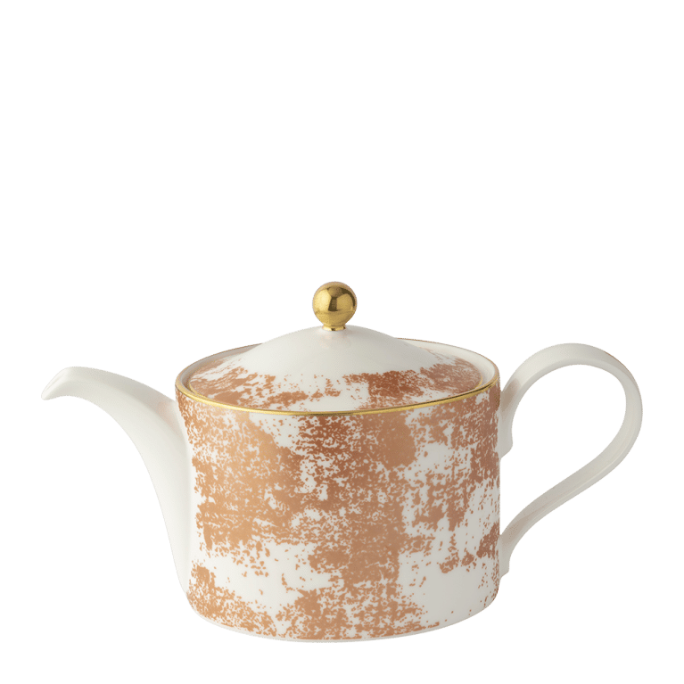 Crushed Velvet Copper Teapot (1050ml) Royal Crown Derby