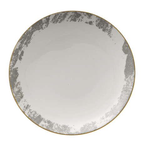 Crushed Velvet Grey Coupe Bowl (30cm) Product Image