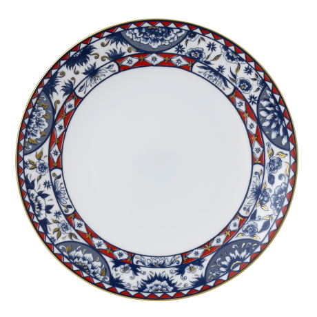 Victorias Garden Blue and Red Dinner Plate (27cm) Product Image