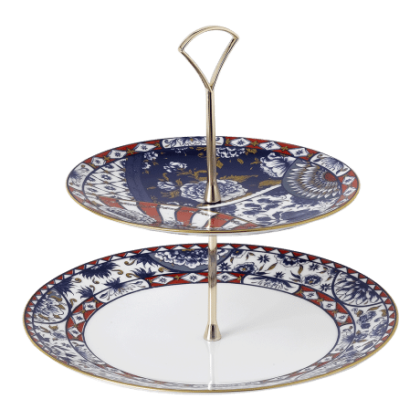 Victorias Garden Fine Bone China Cake Stand