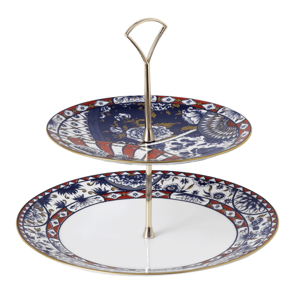 Victorias Garden Fine Bone China Cake Stand