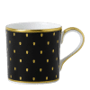 Fine bone china black and gold coffee cup