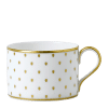 Fine bone china white and gold tea cup