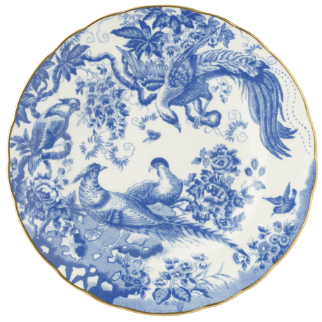 Aves Blue Fine Bone China Salad Plate