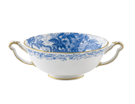 Aves Blue Fine Bone China Cream Soup Cup