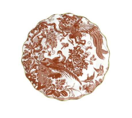 Aves Red Fine Bone China Dessert Plate