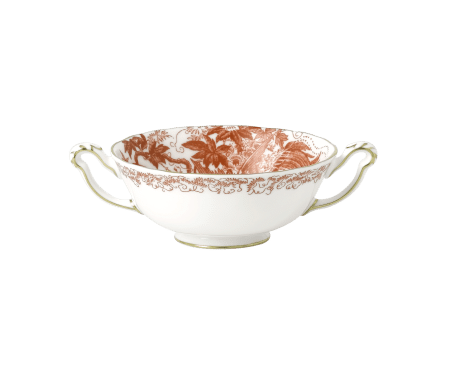 Aves Red Fine Bone China Cream Soup Cup
