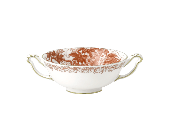 Aves Red Fine Bone China Cream Soup Cup