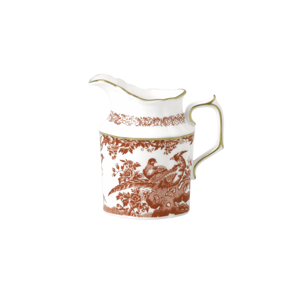 Aves Red Cream Jug (280ml) Royal Crown Derby