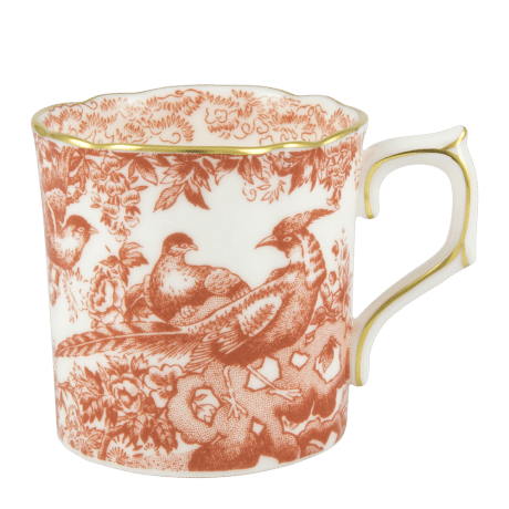 Aves Red Fine Bone China Coffee Cup