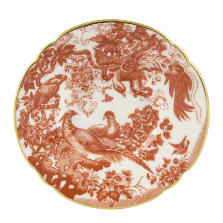 Aves Red Fine Bone China Coffee Saucer