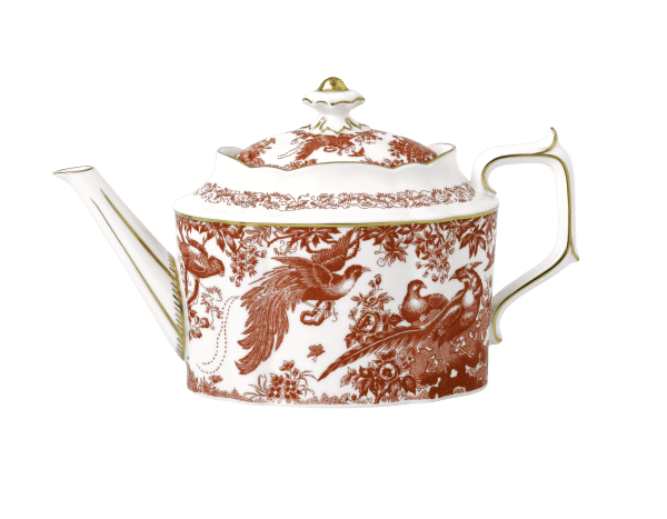 Aves Red Fine Bone China Teapot