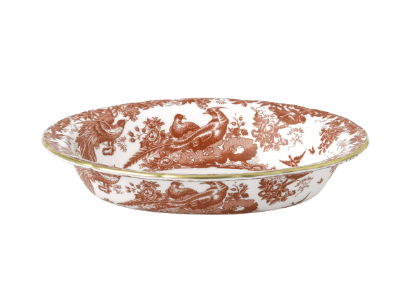 Aves Red Fine Bone China Vegetable Dish