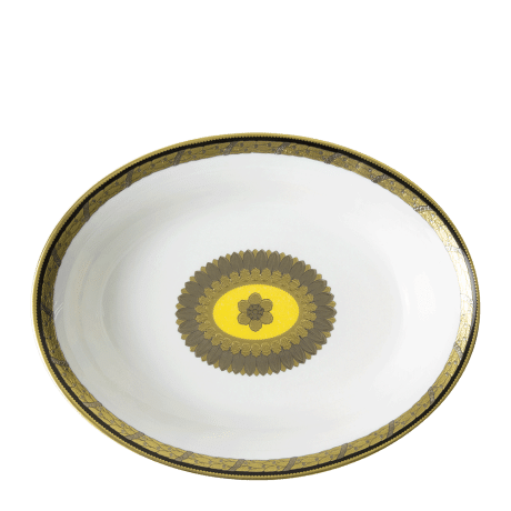 Amber Palace Gold Fine Bone China Tableware Open Vegetable Dish