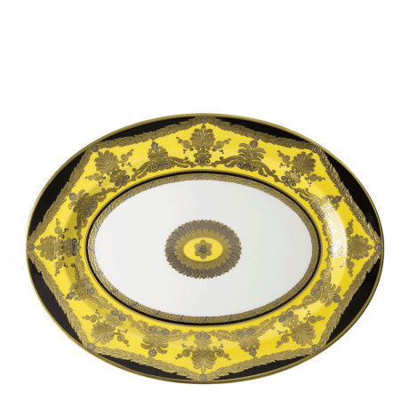 Amber Palace Gold Fine Bone China Tableware Oval Dish