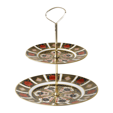 Old Imari Cake Stand