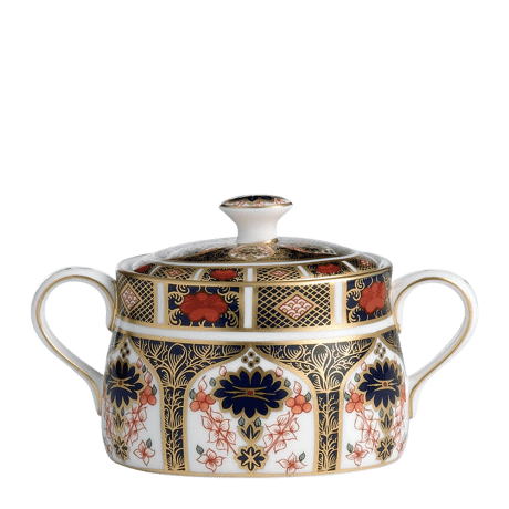 Old Imari 1128 fine bone china covered sugar