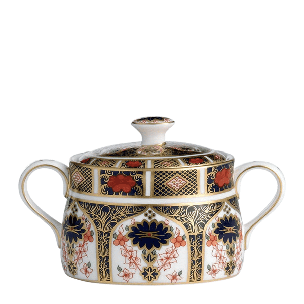 Old Imari 1128 fine bone china covered sugar