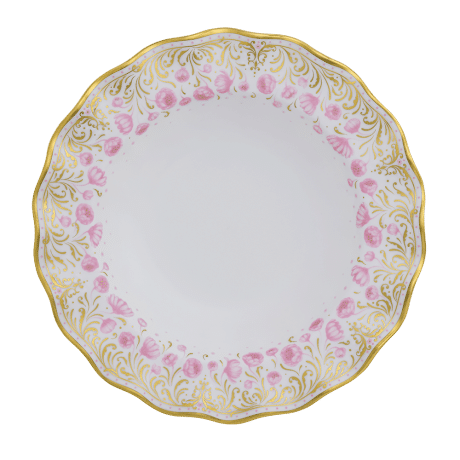 Royal Peony Pink Rim Soup Bowl (21cm) Product Image