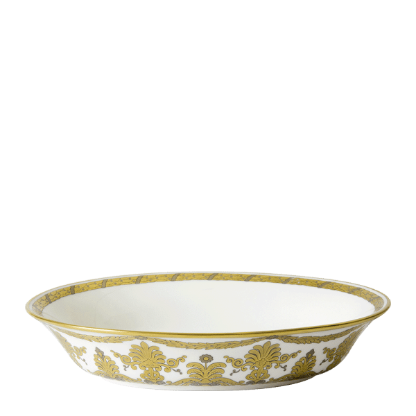 Pearl Palace White and Gold Fine Bone China Vegetable Dish