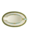 Turquoise Palace Green and Gold Fine Bone China Sauce Boat and Stand