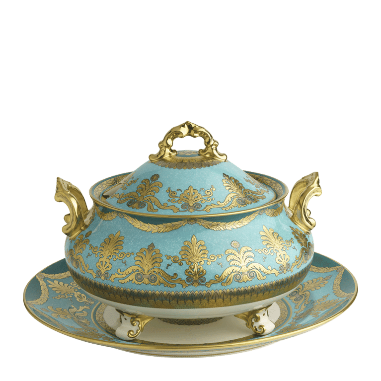 Turquoise Palace Soup Tureen (3700ml) Royal Crown Derby