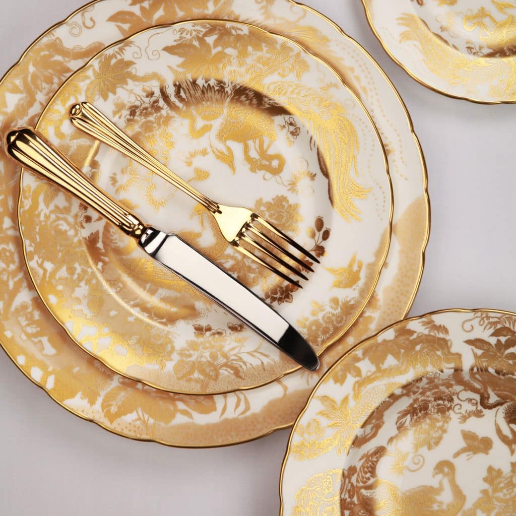 Aves Gold Dinner Set