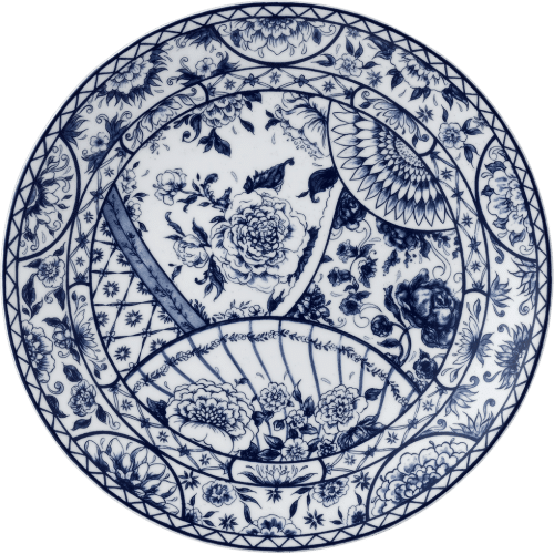 Victorias Garden fine bone china dinner plate