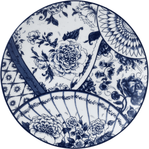 Victorias Garden fine bone china salad plate