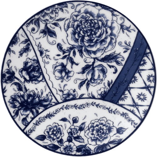 Victorias Garden fine bone china side plate