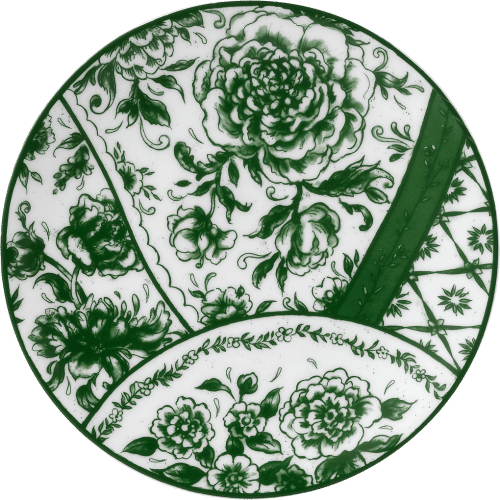 Victorias Garden fine bone china side plate