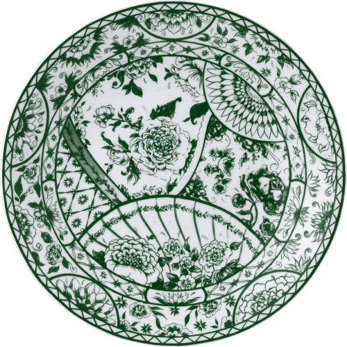 Victorias Garden fine bone china dinner plate