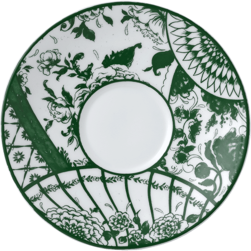 Victorias Garden fine bone china tea saucer