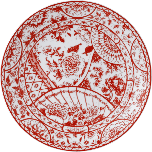 Victorias Garden fine bone china dinner plate