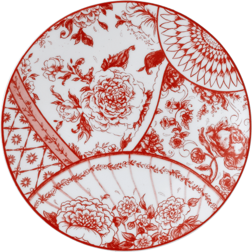 Victorias Garden fine bone china salad plate