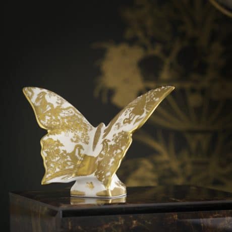 Aves Gold Butterfly fine bone china paperweight