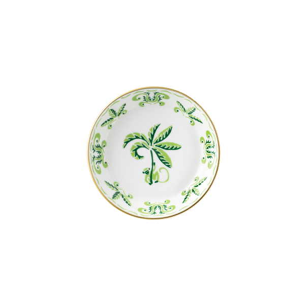 Calypso Green and White Fine Bone China dish