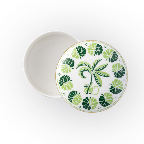 Calypso Green Fine Bone China Tableware trinket box