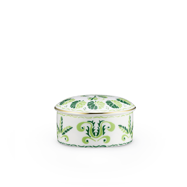 Calypso Green Fine Bone China Tableware trinket box