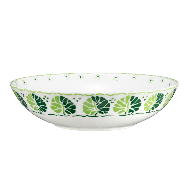 Calypso Green and White Fine Bone China bowl