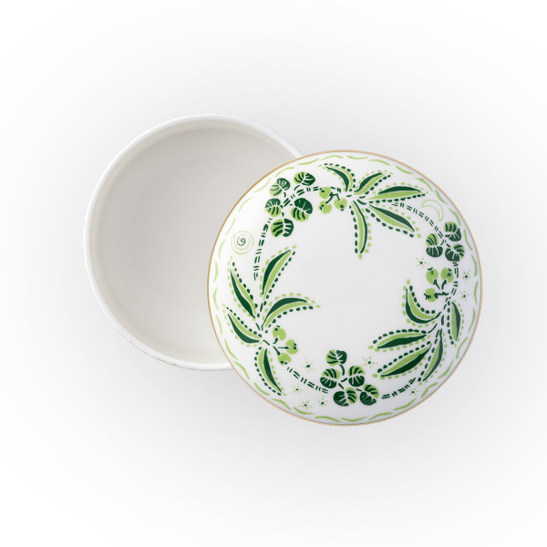 Calypso Green Fine Bone China Tableware trinket box