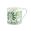 Calypso Green and White Fine Bone China Mug