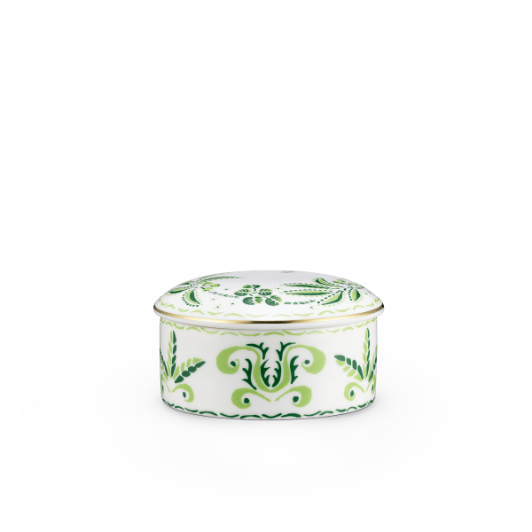 Calypso Green Fine Bone China Tableware trinket box