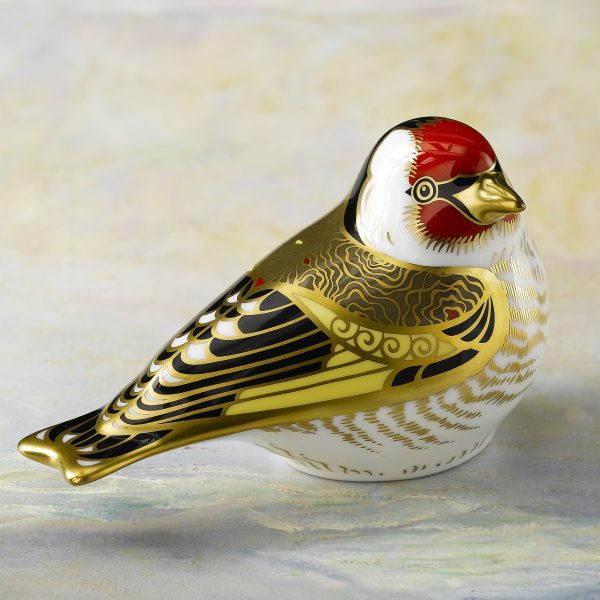 Goldfinch fine bone china paperweight