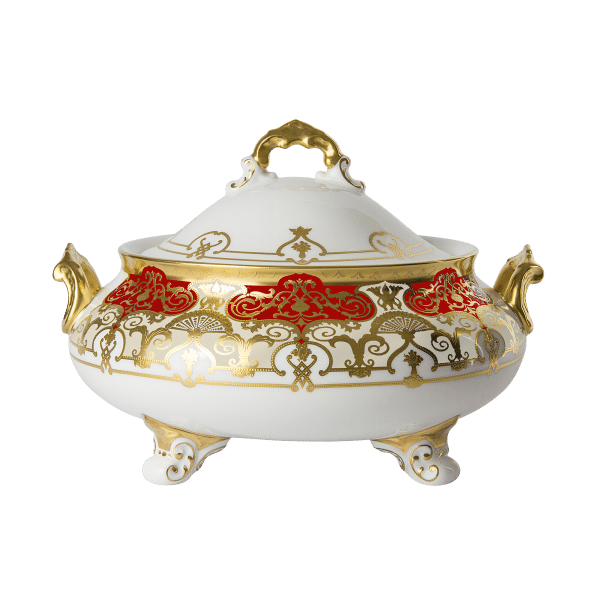 Heritage Red and Gold Luxury Fine Bone China